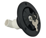 RV Flowmaster Lockable Gravity Water Inlet - Black