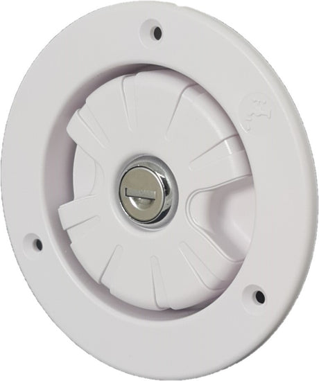 RV Flow masters Lockable Gravity Water Inlet - White