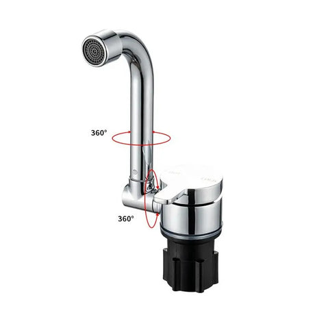 Hot and Cold Folding Faucet