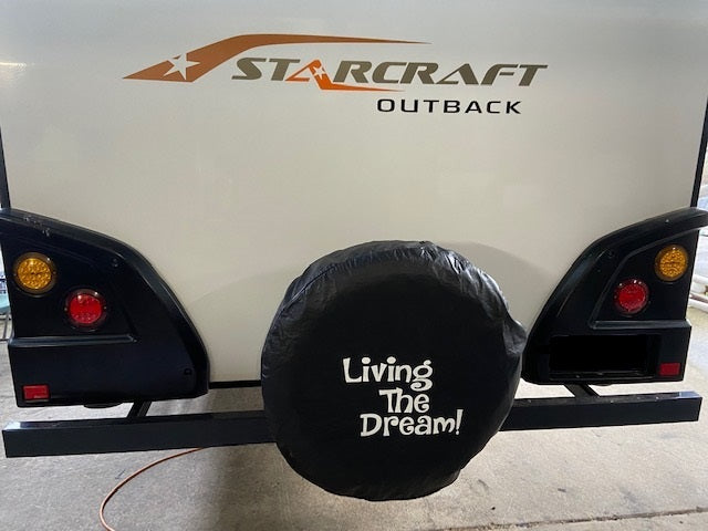 27 Inch 'Living the Dream' Spare Wheel Cover