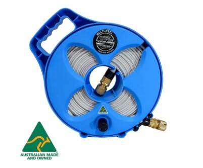 Flat Out 10m Drink Water on Compact Multi-Reel Blue