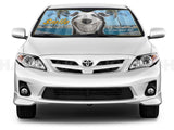 Car Windscreen Sun Shade Smile if you want me - 145cm