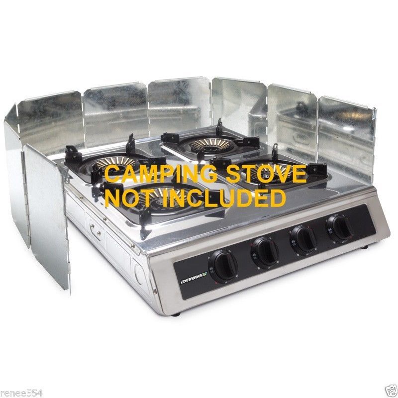 Companion Double Deflector Windshield For Portable Camping Stove