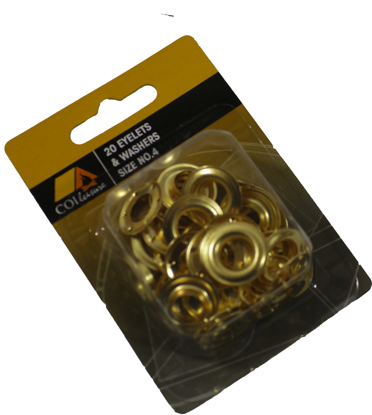 Brass Eyelets & Washers Size #4 - 20 Pack X21