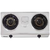 Gasmate Twin Burner Stainless Steel Wok Style Cooker