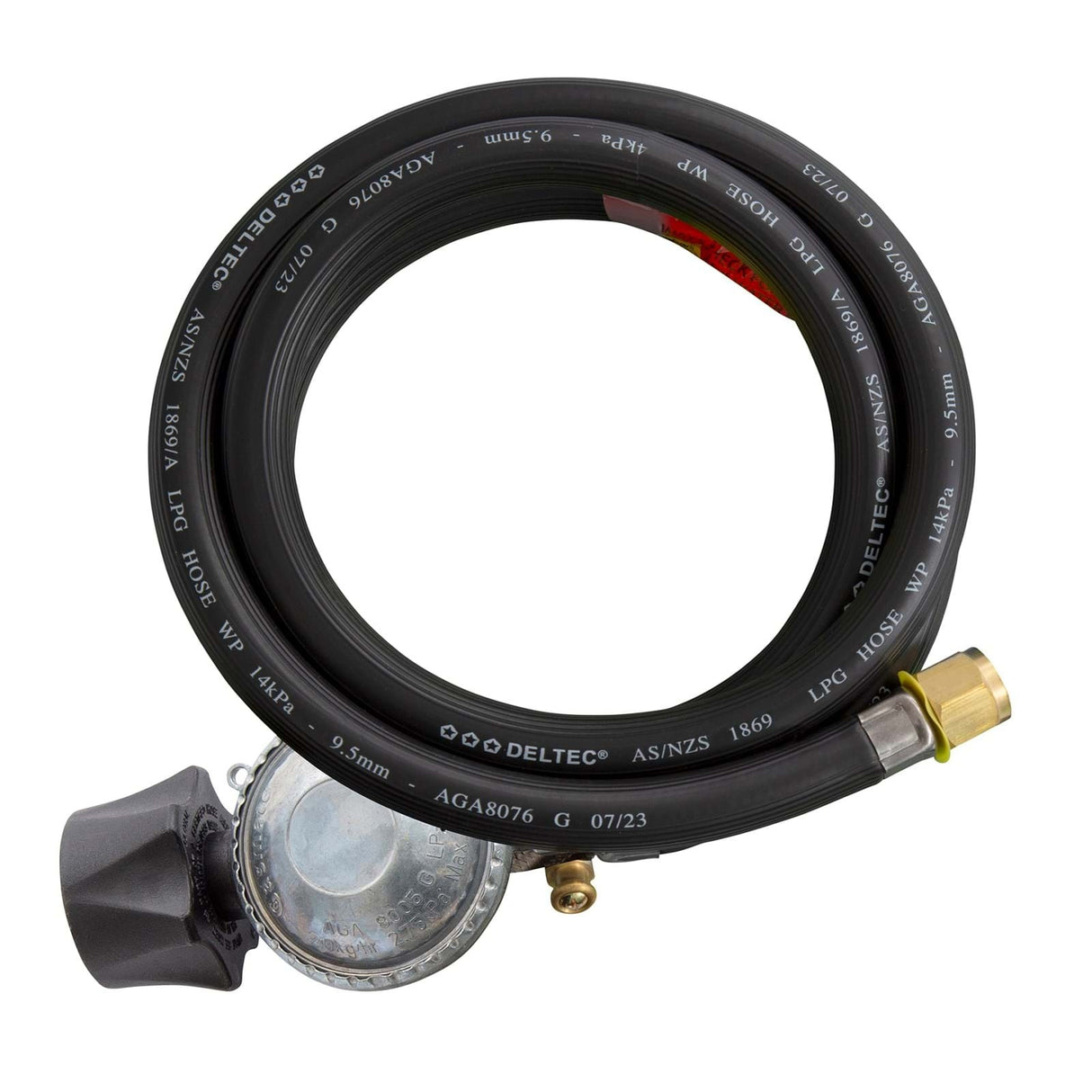 Gasmate PVC Hose & Regulator LCC27 to 5/8" UNF (3/8" SAE) 1500mm