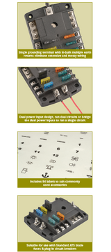 NARVA 6 Way Fuse Distribution Box