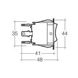 On/Off/On Heavy-Duty Rocker Switch