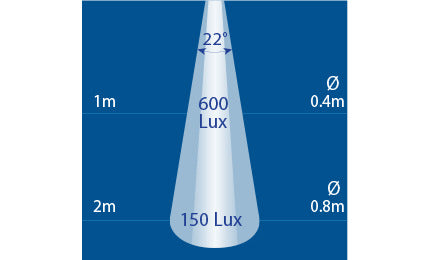 Narva 10-30V LED Chrome Reading Lamp 6000k