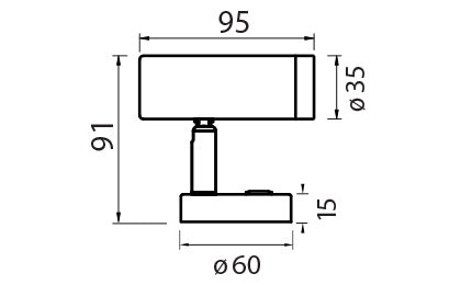 Narva 10-30V LED Chrome Reading Lamp 6000k