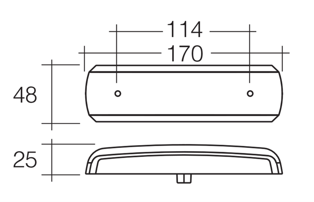 LED Slimline Rear Direction Indicator Lamp (Amber)