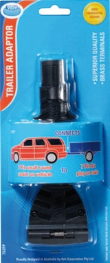 Trailer Adapt 7 Pin Small Round To 7 Pin Flat