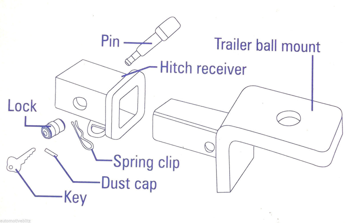 Ark Premium Trailer Coupling and Tow Bar Hitch Lock ATL155