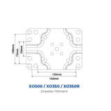 ARK XO350R XO Series Ratchet Jockey Wheel 350kg Off Road 10" Solid Wheel ORJW1SU