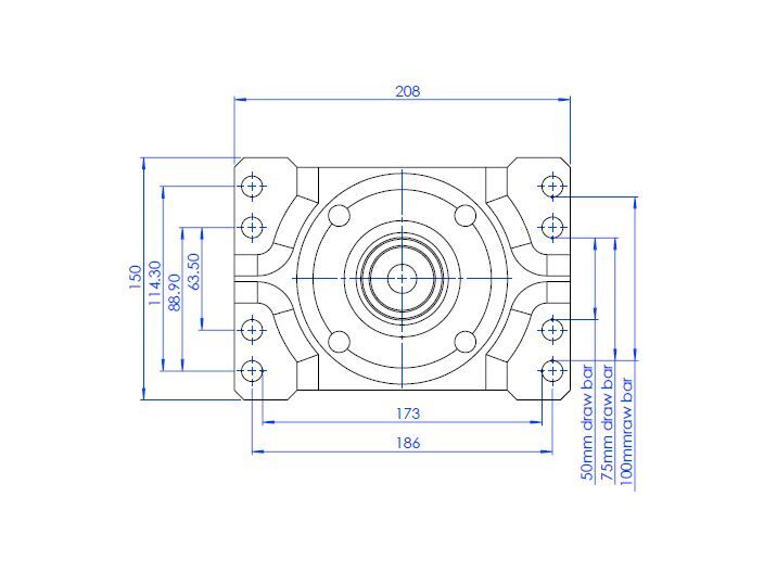 ARK Heavy Duty Jockey Stand Weld On JS227