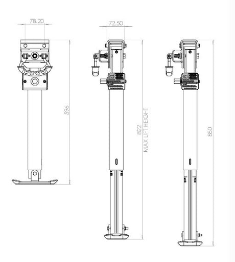 ARK XO CORNER STEADY 850mm BLACK EDITION