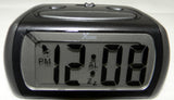 LCD Alarm Clock X Time BLACK