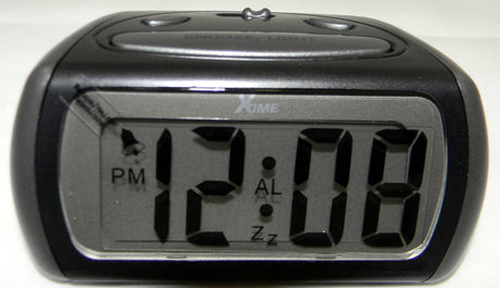 LCD Alarm Clock X Time BLACK