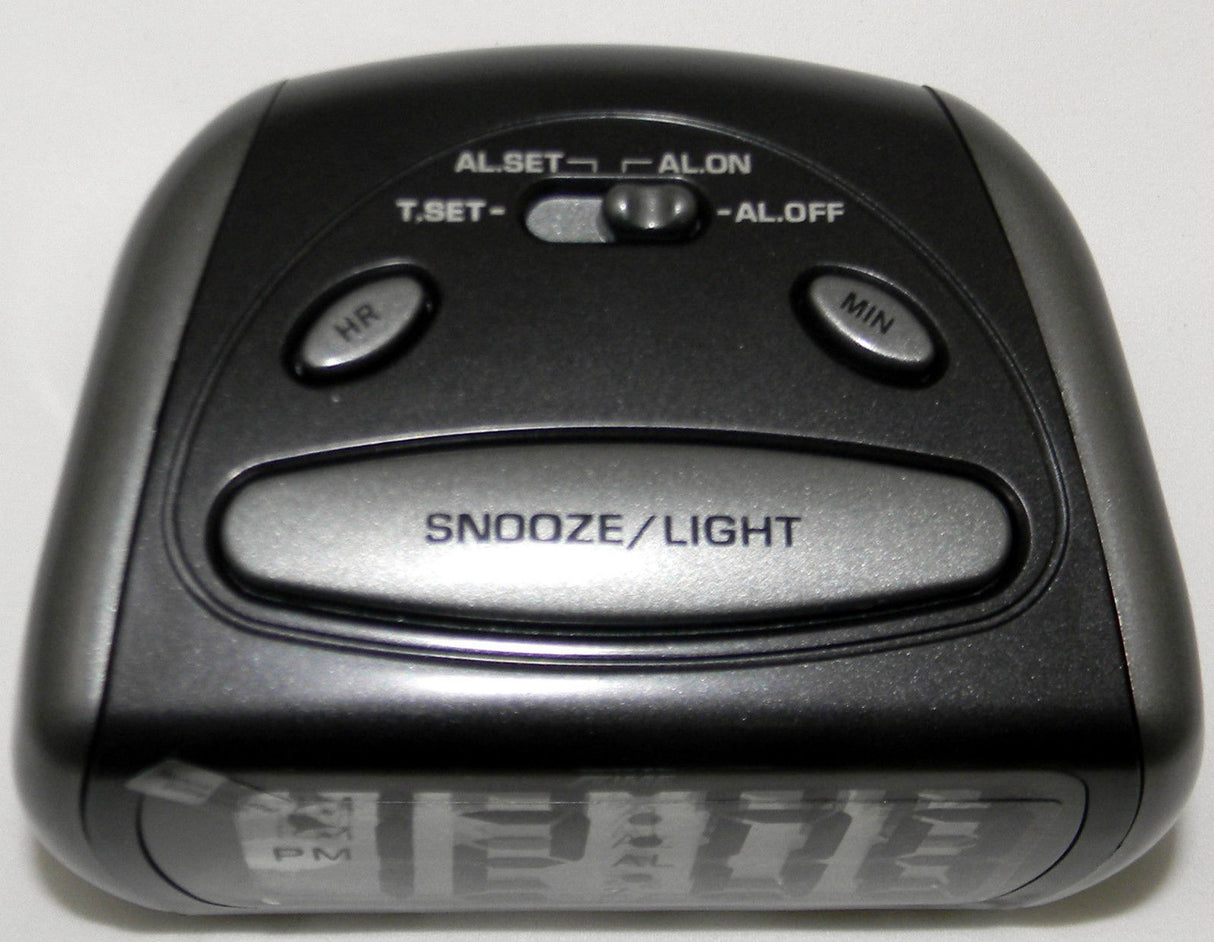 LCD Alarm Clock X Time BLACK