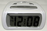 LCD Alarm Clock WHITE