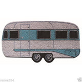 Caravan RV Door Mat - Caravan Shaped Design