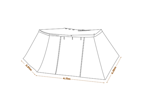 Oztrail Blockout 270 Awning 2m Wall Kit