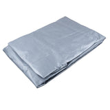 Tarpaulin Heavy Duty Grey 130gsm 180cm x 240cm (6' x 8')