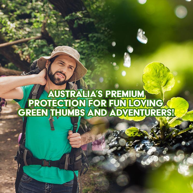 Insect Head Net with Brim Hat 300mm Camo Hat & Green mesh