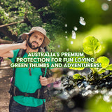 Insect Head Net with Brim Hat 300mm Camo Hat & Green mesh