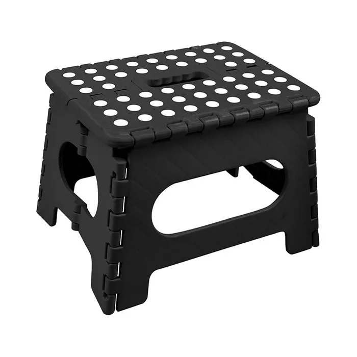 Plastic Folding Stool - Black
