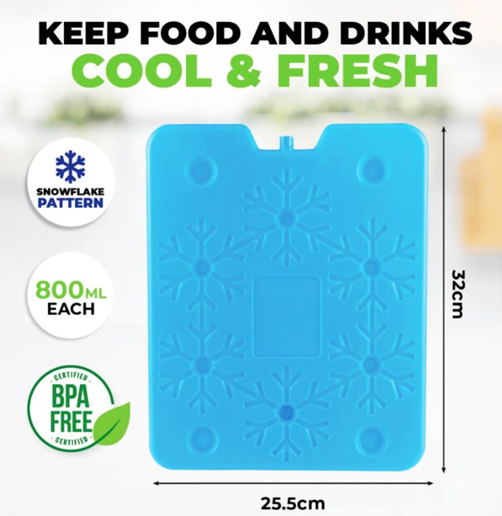 Ice Brick Jumbo Reusable 32cm x 25.5cm x 1.25cm - 800ml