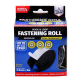 Adhesive Tape Hook & Loop Black 25mm x 3m Roll