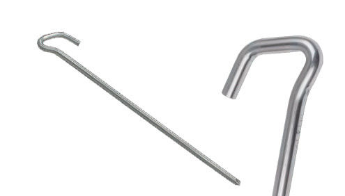 4x8mm x 225mm Galvanised Key Head Tent Peg