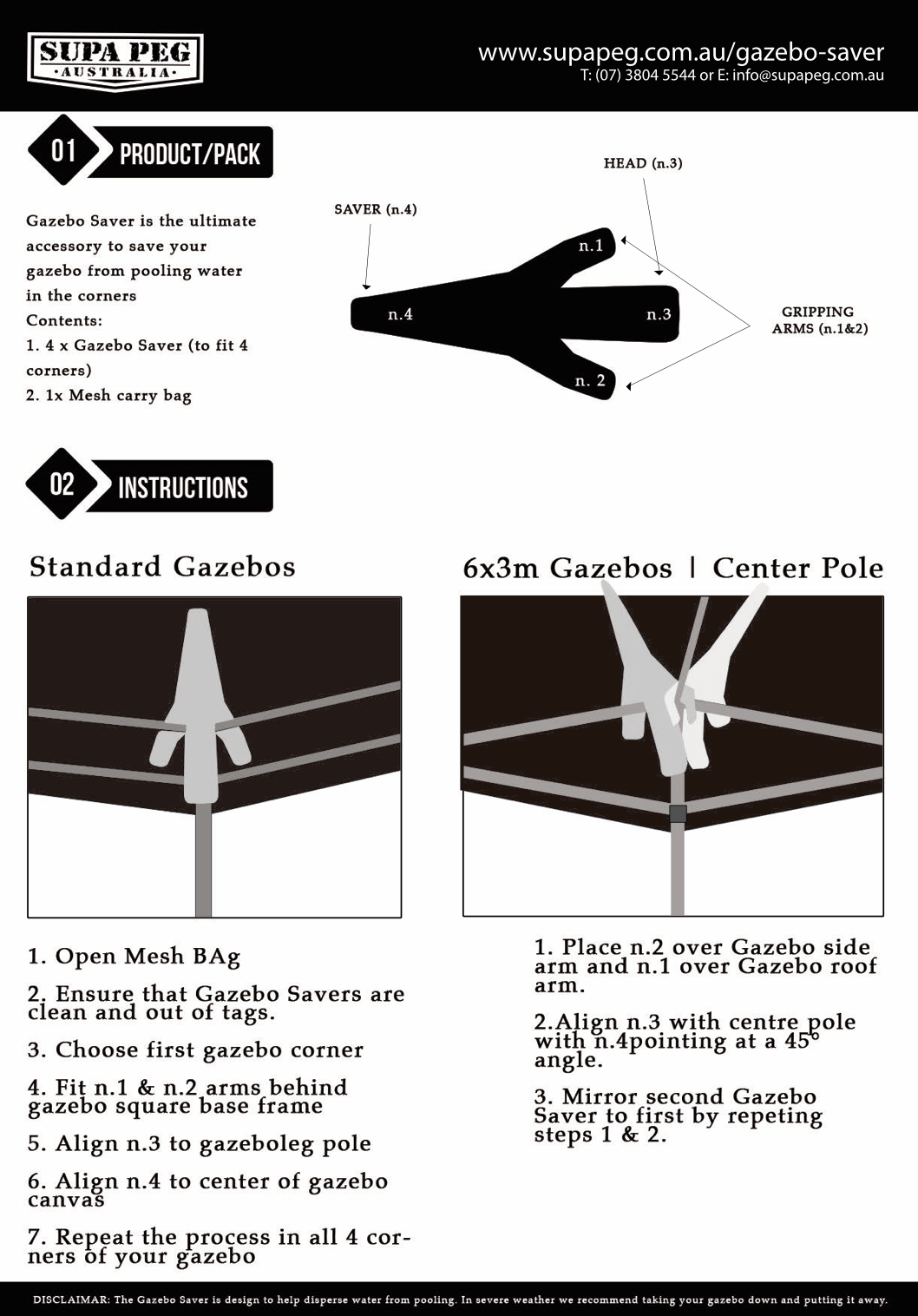 Supa Peg Gazebo Saver