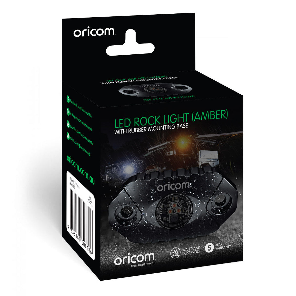 Oricom LED Rock Light – Amber