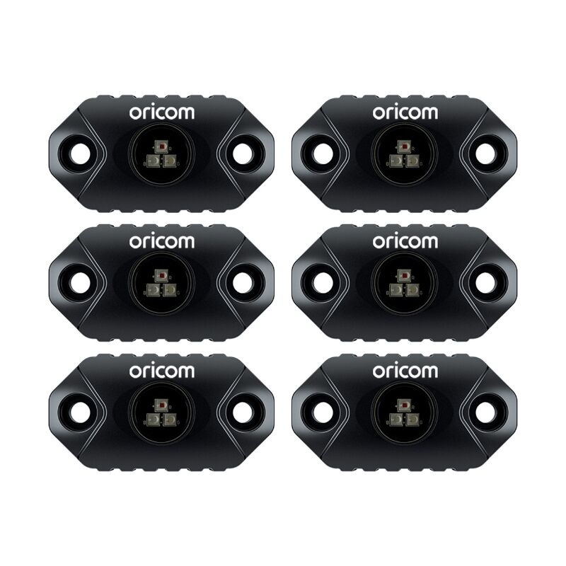Oricom App Controlled LED Rock Light 6 Pack RGB
