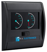 Black Double LCD Water Level Indicator Gauge LCD0196