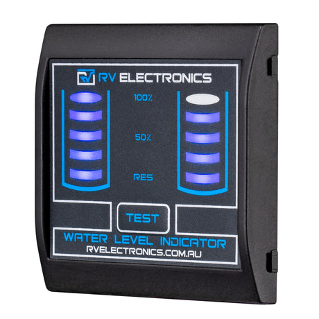 Slimline LED Water Level Indicator Double Tank Gauge - Black