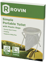 Folding Toilet With Plastic Bags