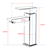 Square Basin Mixer Bathroom Vanity Faucet