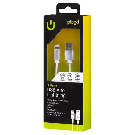 Charge & Sync 2M USB A to Lightning