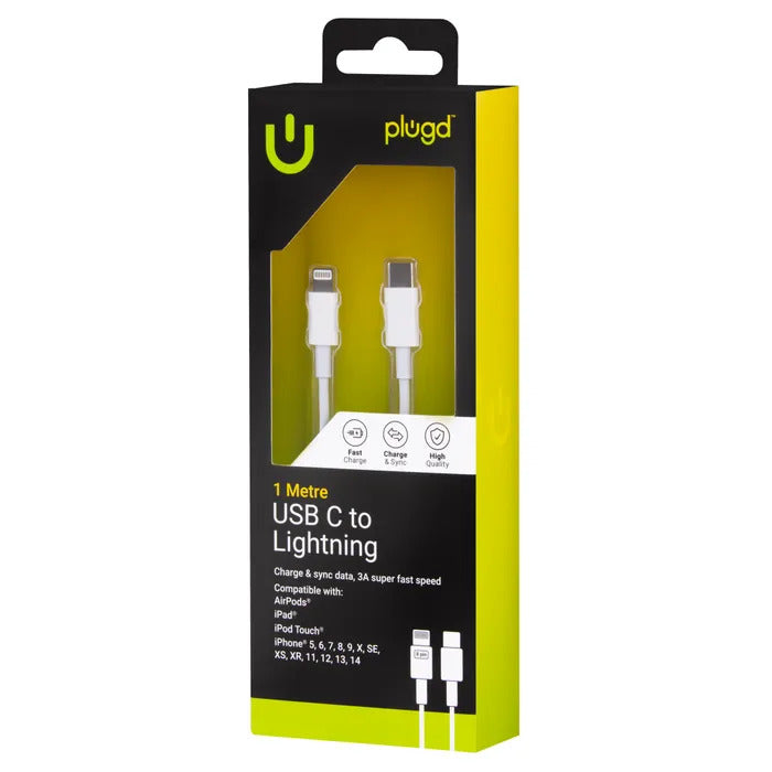 Charge & Sync 1m USB C to Lightning