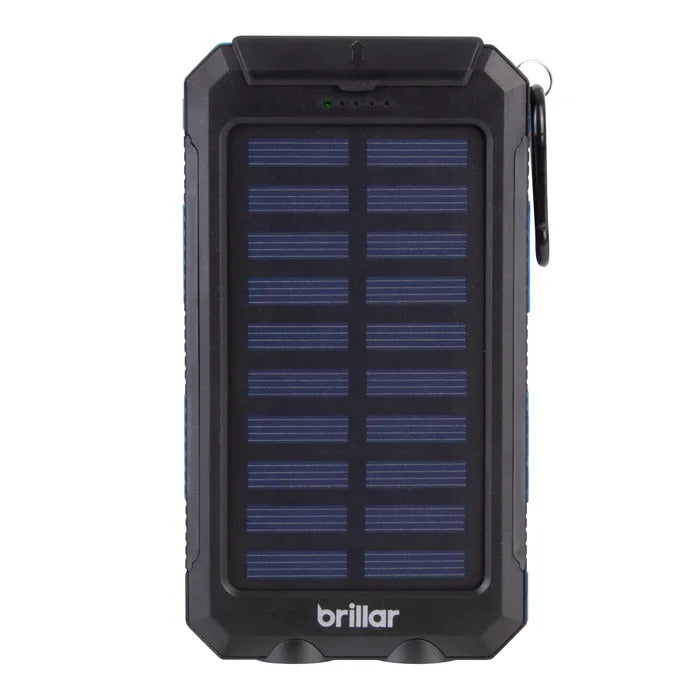 Brillar Ultra-Power 3-in-1 Solar Powerbank w/ Torch & Compass