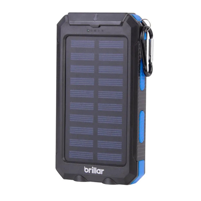 Brillar Ultra-Power 3-in-1 Solar Powerbank w/ Torch & Compass