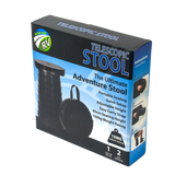 Telescopic Collapsible Portable Stool H: 45cm Black