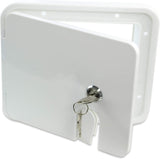 Caravan Utility Door Hatch Rectangle White #6
