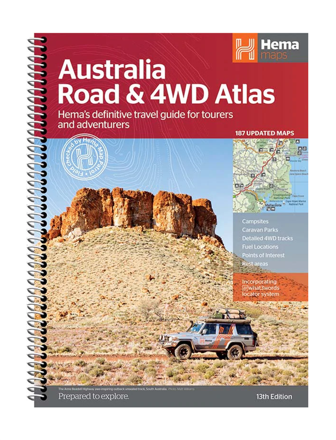 Hema Australia Road and 4WD Atlas : Edition 13 - Spiral Bound