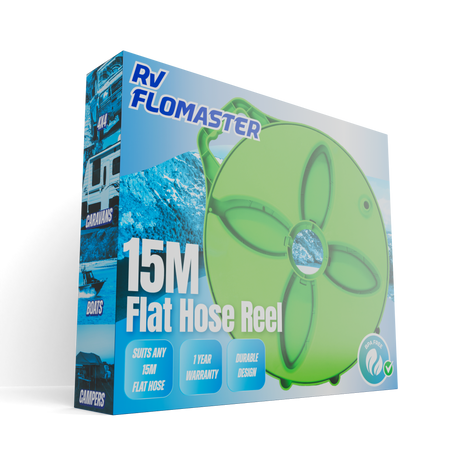 RV Flomaster 15m Flat Hose Reel