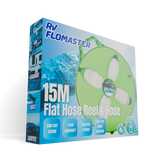 RV Flomaster 15m Flat Hose Reel with Hose