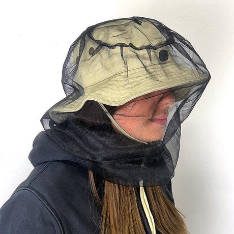 On The Road RV Mozzie Beige Hat With Net